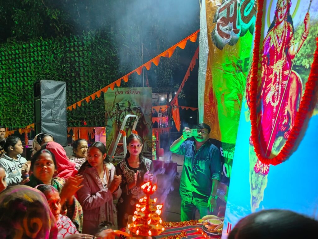 भिलाई सेक्टर 5 में गणतंत्र दिवस के अवसर पर सेवा परमो धर्म ने किया भारत माता की आरती